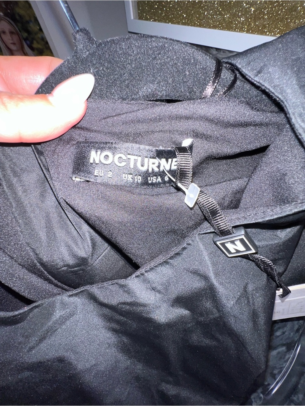 nocturne black puff siyah top - Picture 5 of 16
